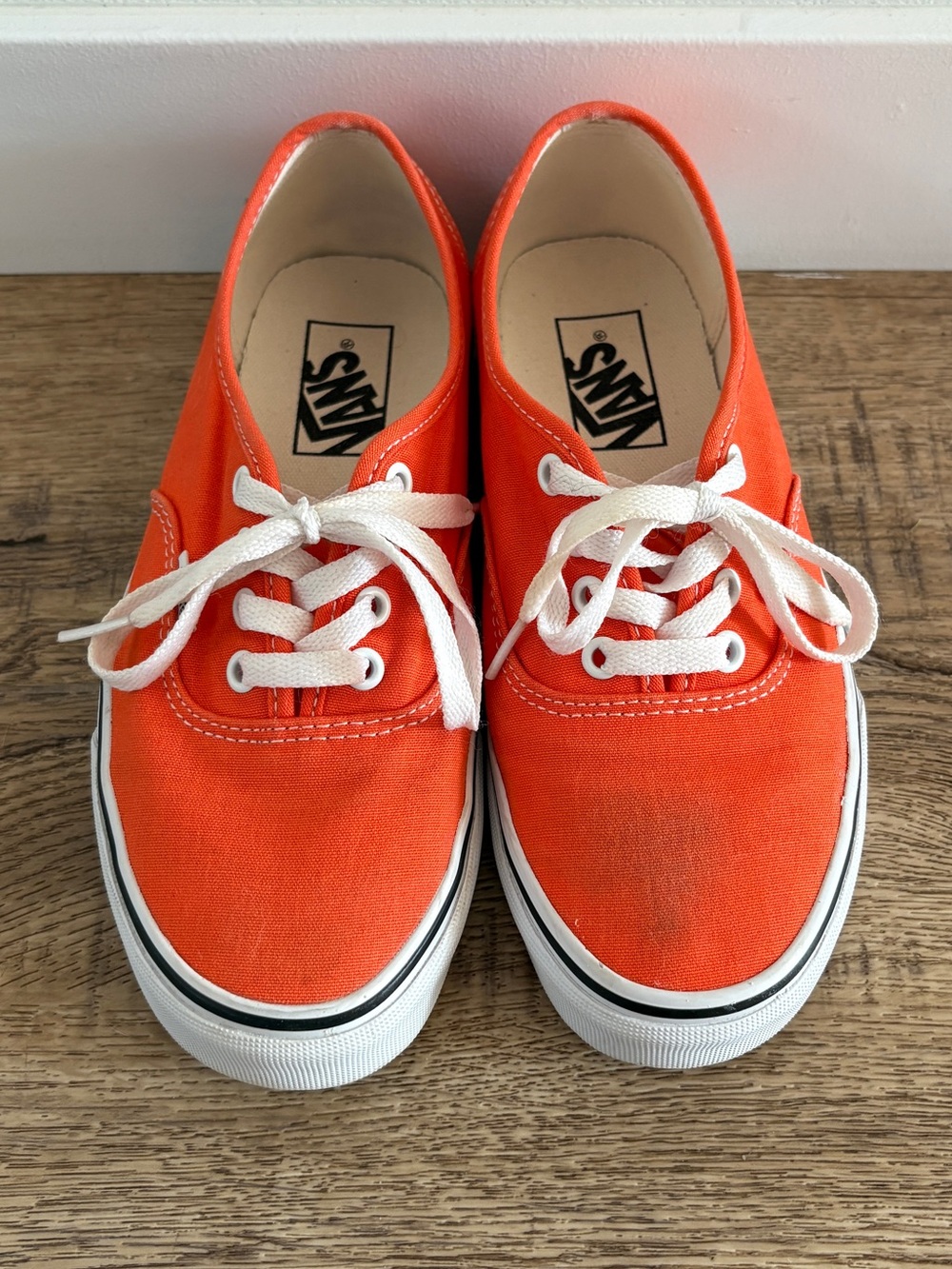 Vans 5.5/7 Orange Canvas Shoes
